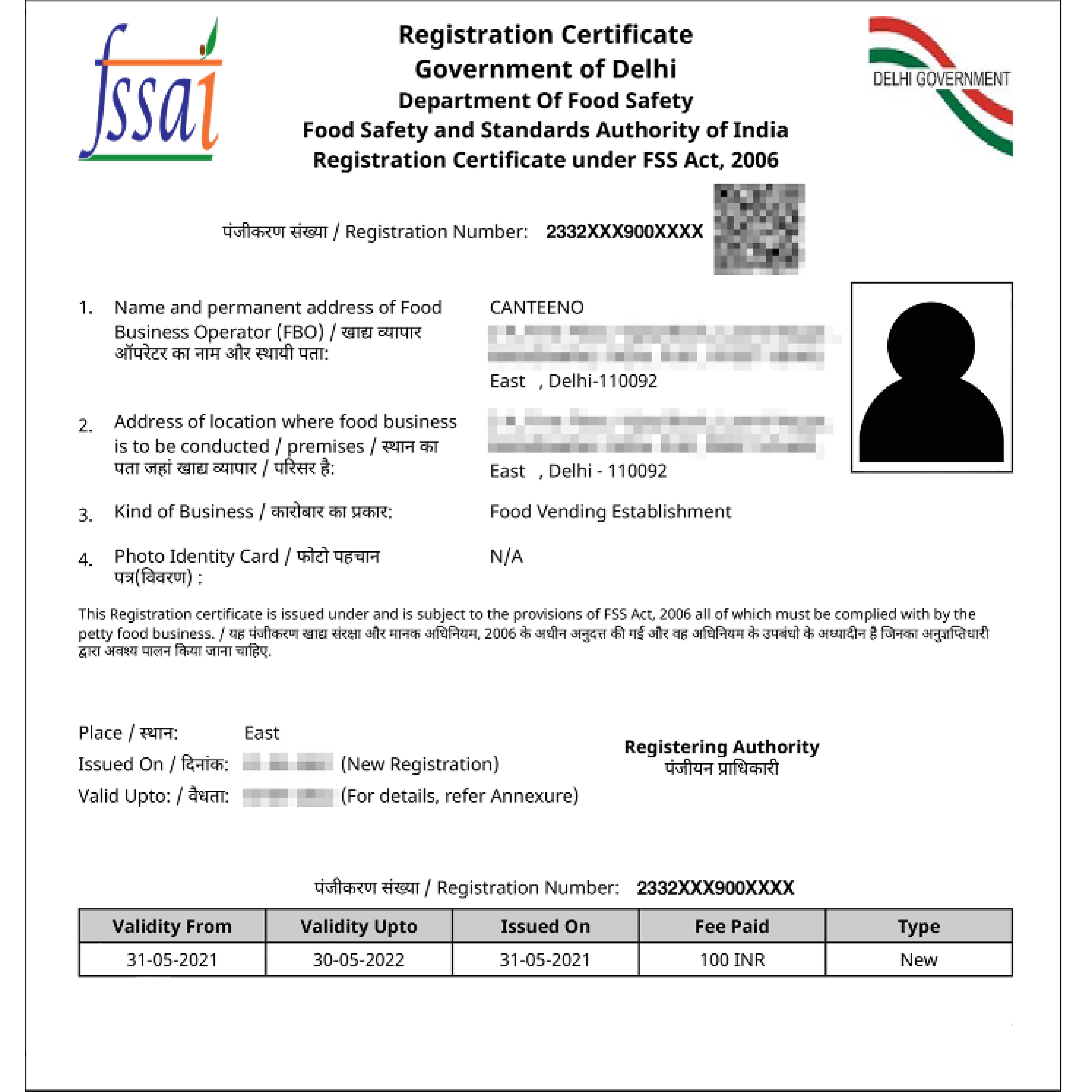 Fssai Basic License